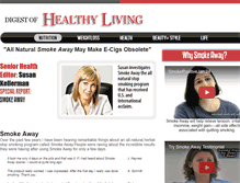 Tablet Screenshot of digestofhealthyliving.com
